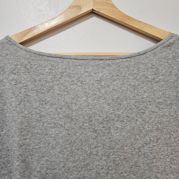 Faded Glory - T-Shirt Lace Trim Basics - Plus Size 26/28 W - Gray - 100% Cotton - Picture 7 of 8